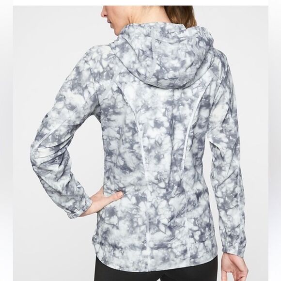 ATHLETA Riptide Silver Bells Tie Dye Catalina UPF Lightweight Jacket-S - Picture 3 of 13